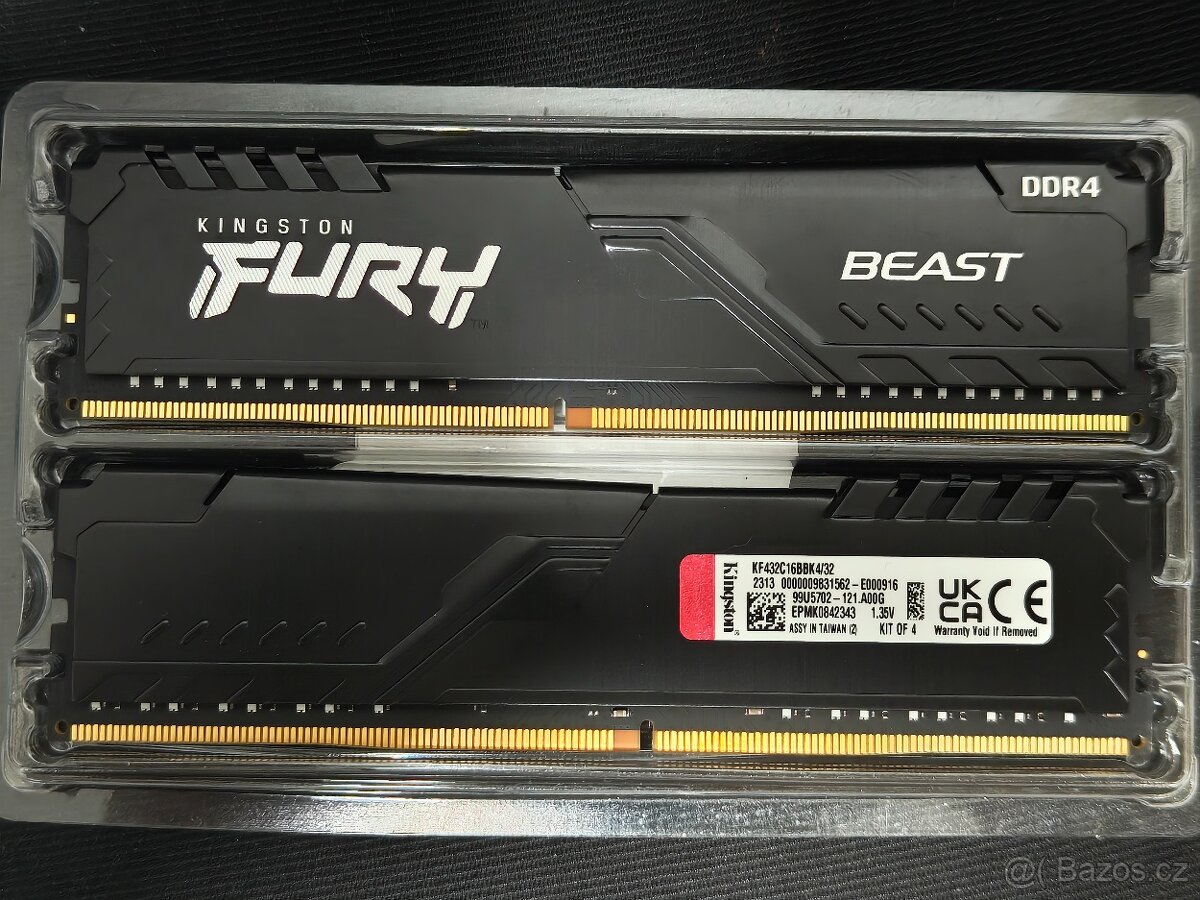 💾 Kingston FURY Beast DDR4 32GB 3200MHz CL16 (4×8 GB) - 2