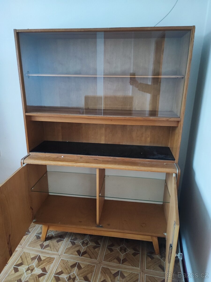 Retro knihovna/skříň JITONA - 2