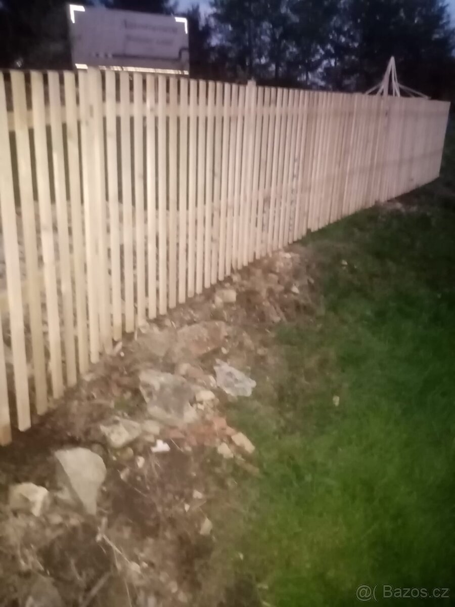 Plotové plaňky, plotovky,plot, proklady, palivové dřevo - 2