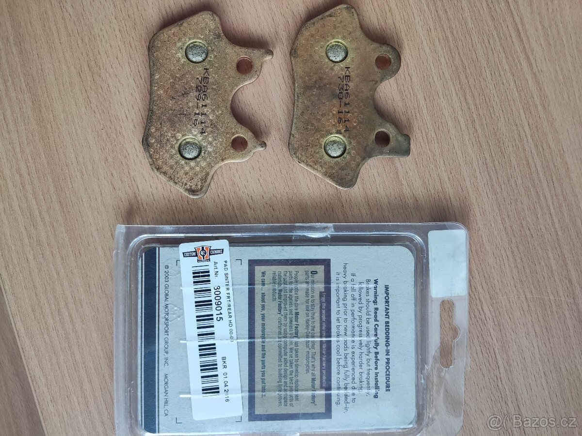 Brzdové destičky MotorFactory 8009015 - 2