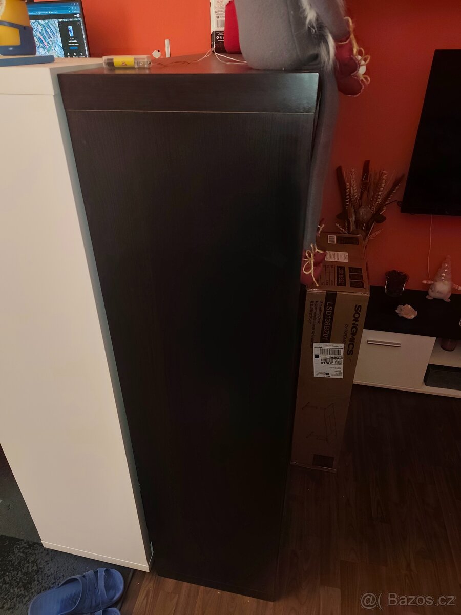 Ikea knihovna 4x4 cerná - 2