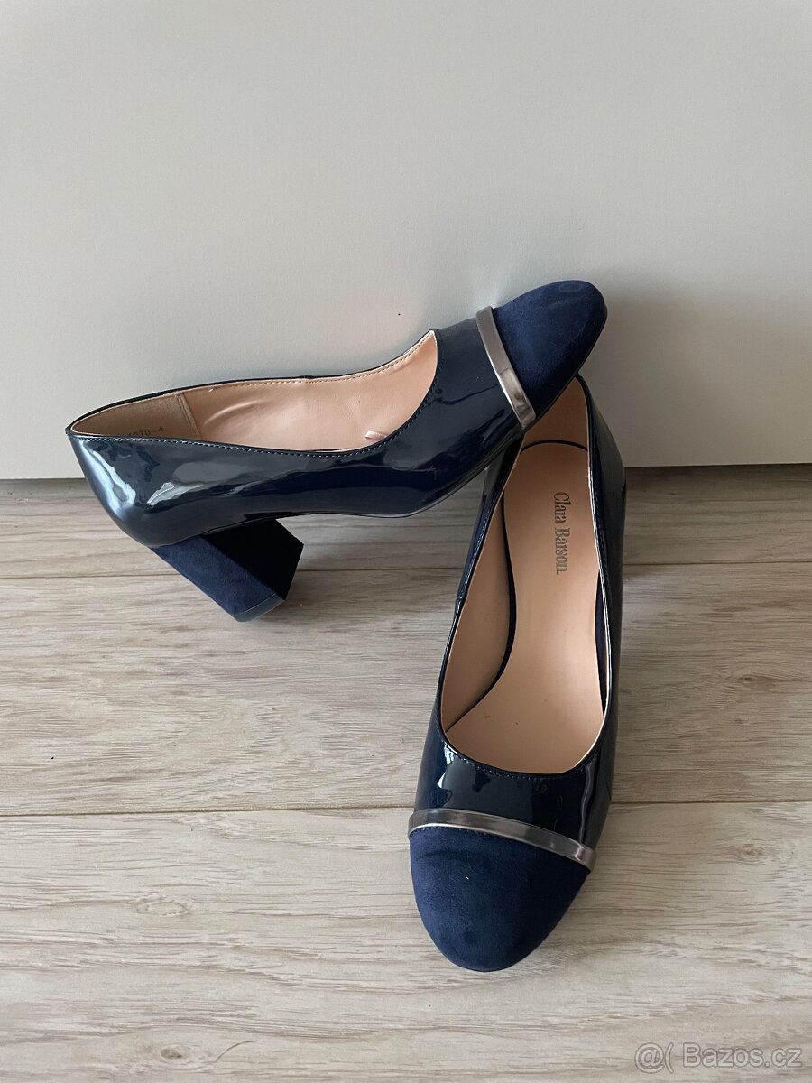 Modré dámské lodičky v.38 - 2