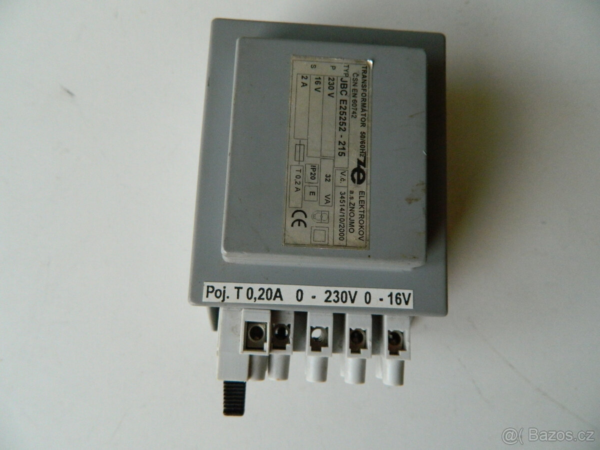 Trafo 230/16V, 2A - 2