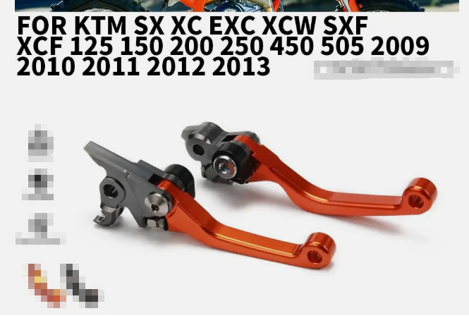 KTM 125-540 2004-2013 cnc páčky - 2