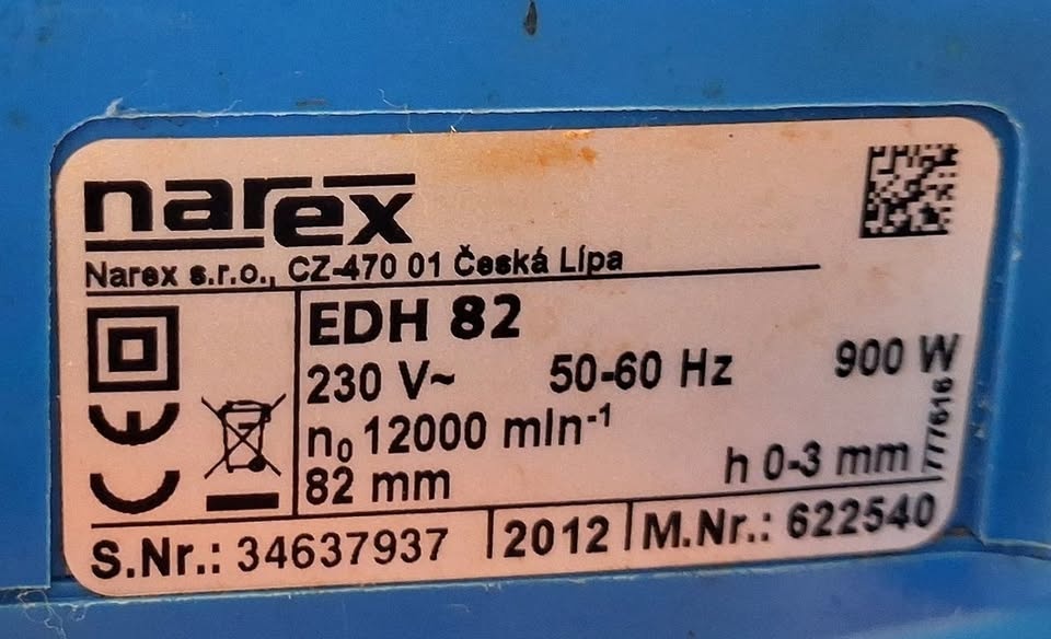 Elektrický hoblík Narex EDH 82 – 900 W - 2