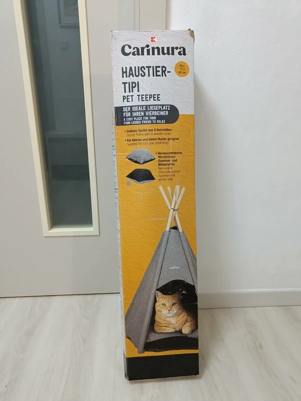 Luxusní pelíšek pro kočku nebo psa - týpí - nový - 2