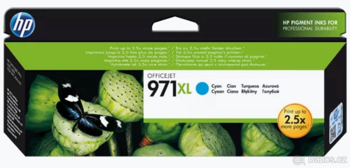 HP 970XL černá a HP 971XL žlutá, azurová, purpurová - 2