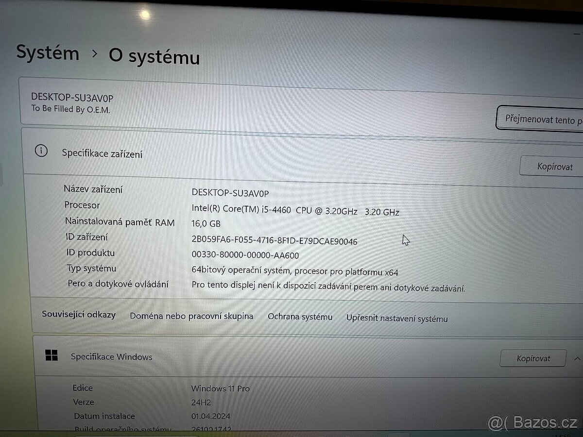Herní PC- i5 4460 3,20Ghz/RAM 16GB/HD 6890 4GB/SSD 250GB/HDD - 2