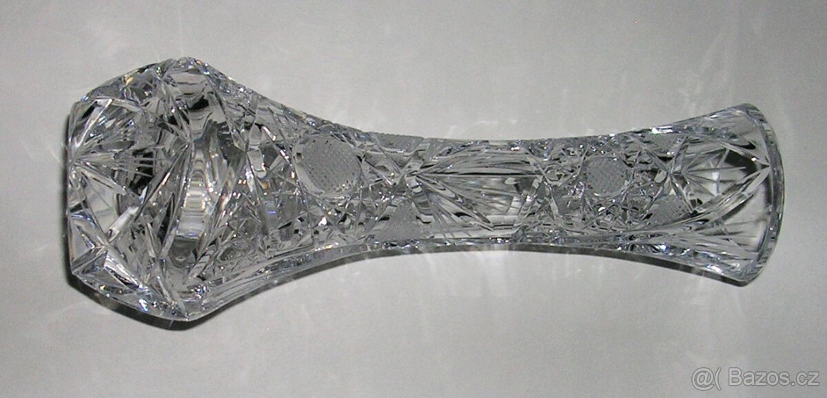 váza 16 cm – ručně broušený český křišťál - 2