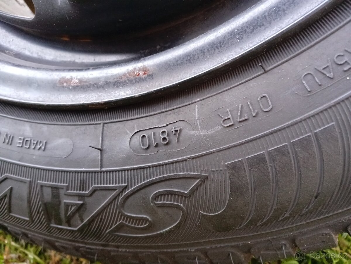 pneumatiky letní 165/70 R14 vč.plech.disků - 2