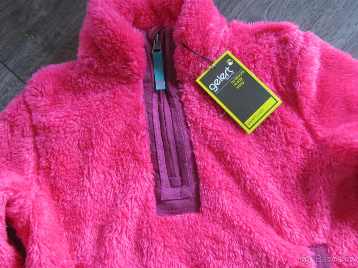 Mikina-bundička-chlupatka nová vel.134/140 - 2