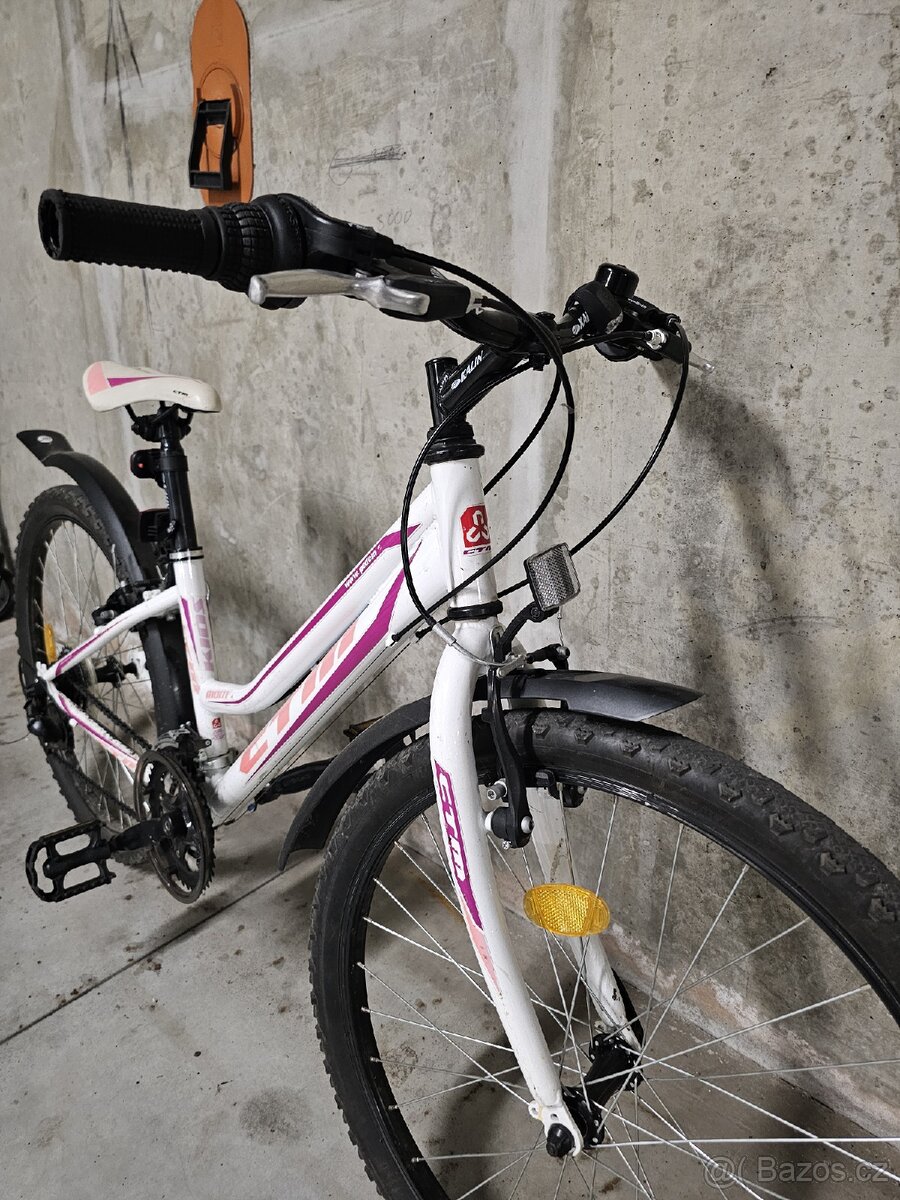 Dívčí kolo Mony white/pink 13", CTM 24" - 2