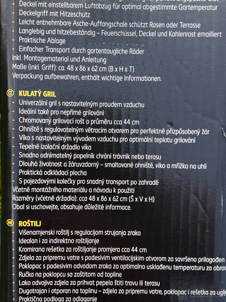 Nový kotlíkový gril průměr 48 cm - výprodej grilů - 2