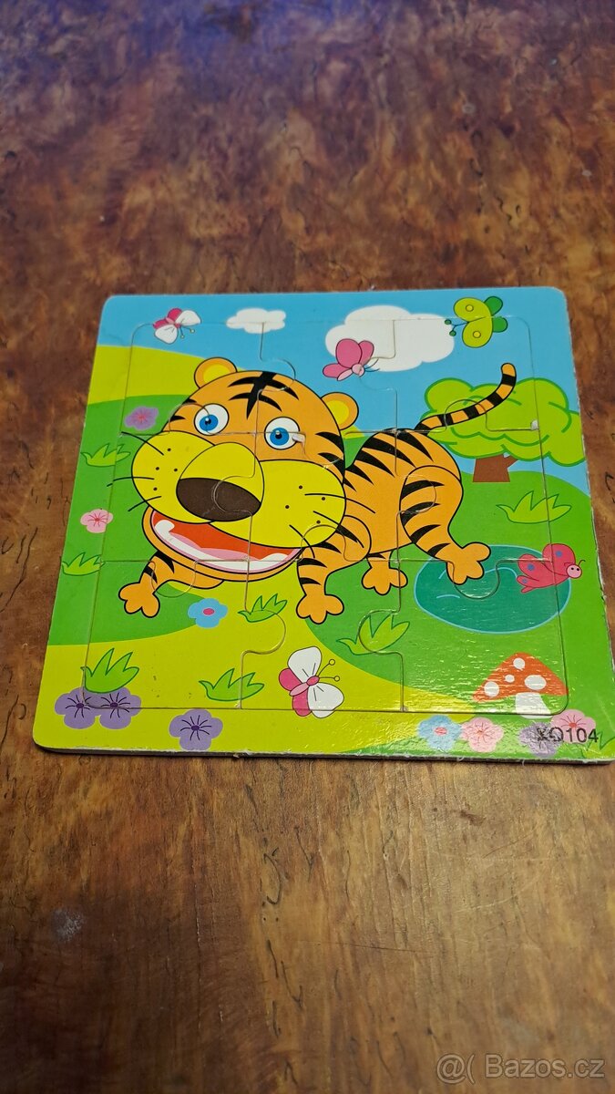 Dřevěné puzzle pro malé děti - 2