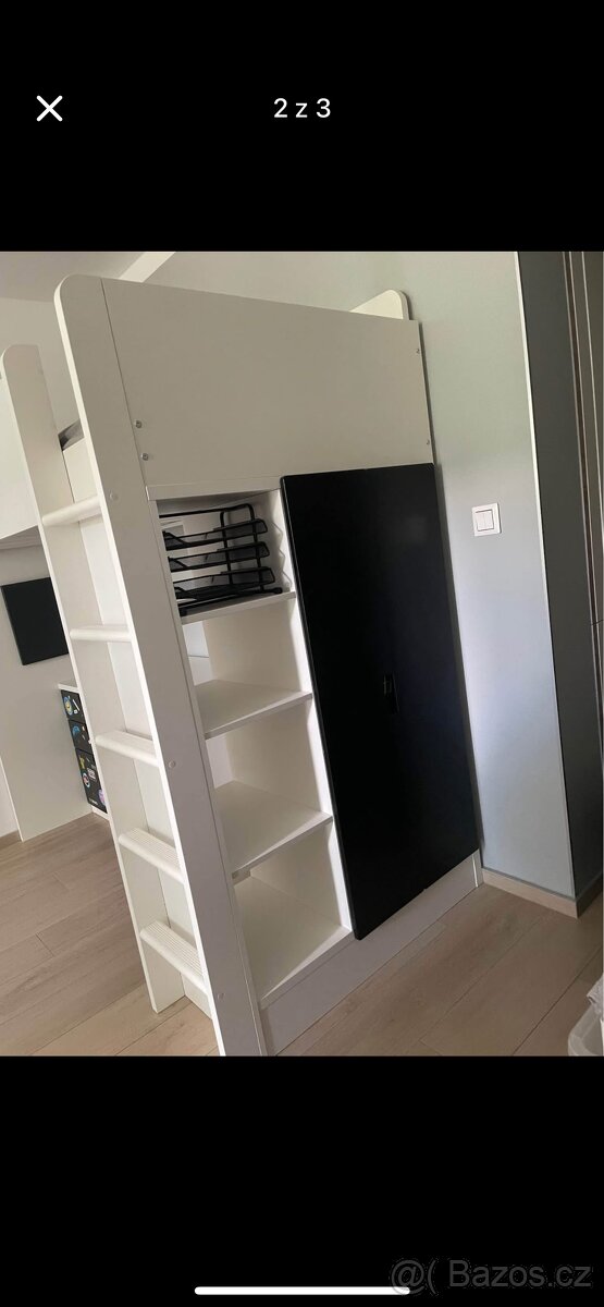 Patrová postel a pracovní stůl ikea stuva - 2