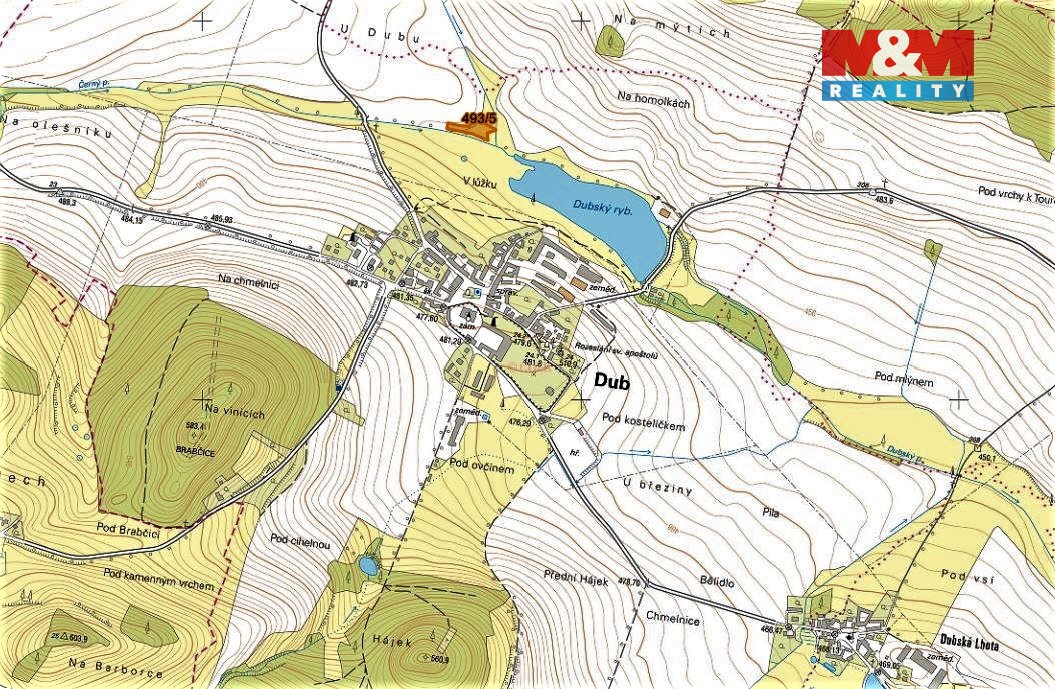 Prodej louky, 3051 m², Dub u Prachatic - 2