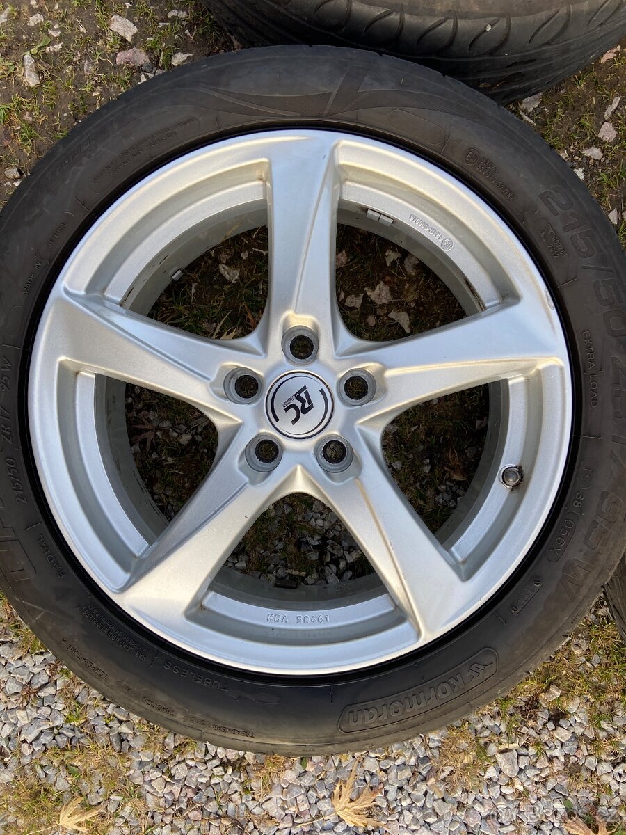 Alu kola RC Design 5x108 R17 + letní pneu - 2
