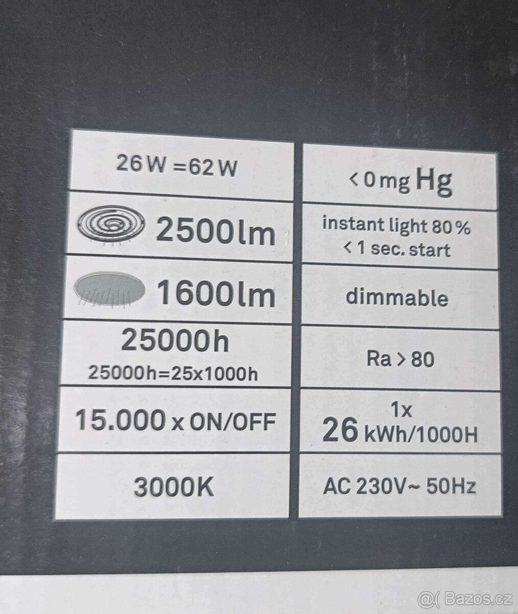 Bodové LED stropní svítidlo 26W - nové - 2