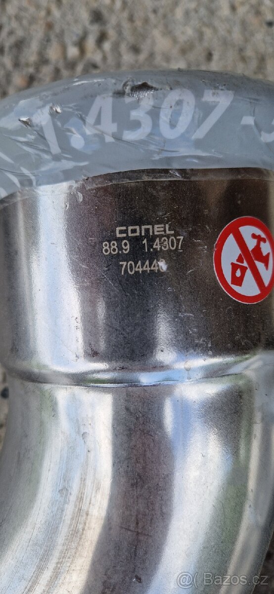 CONEL Nerezový lisovací oblouk 90°M-F - 2