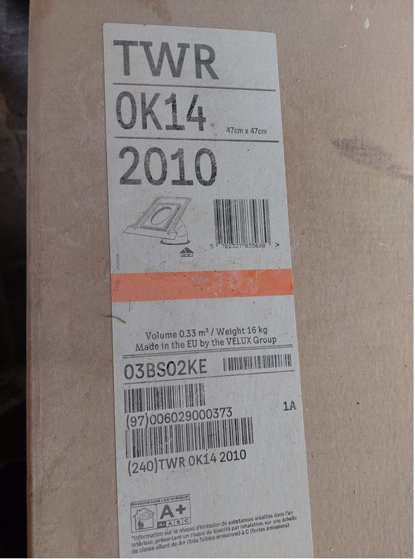 Světlovod VELUX TWR 0K14 2010 - 2