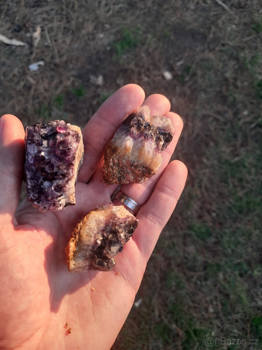 surový ametyst ČR sada - 2