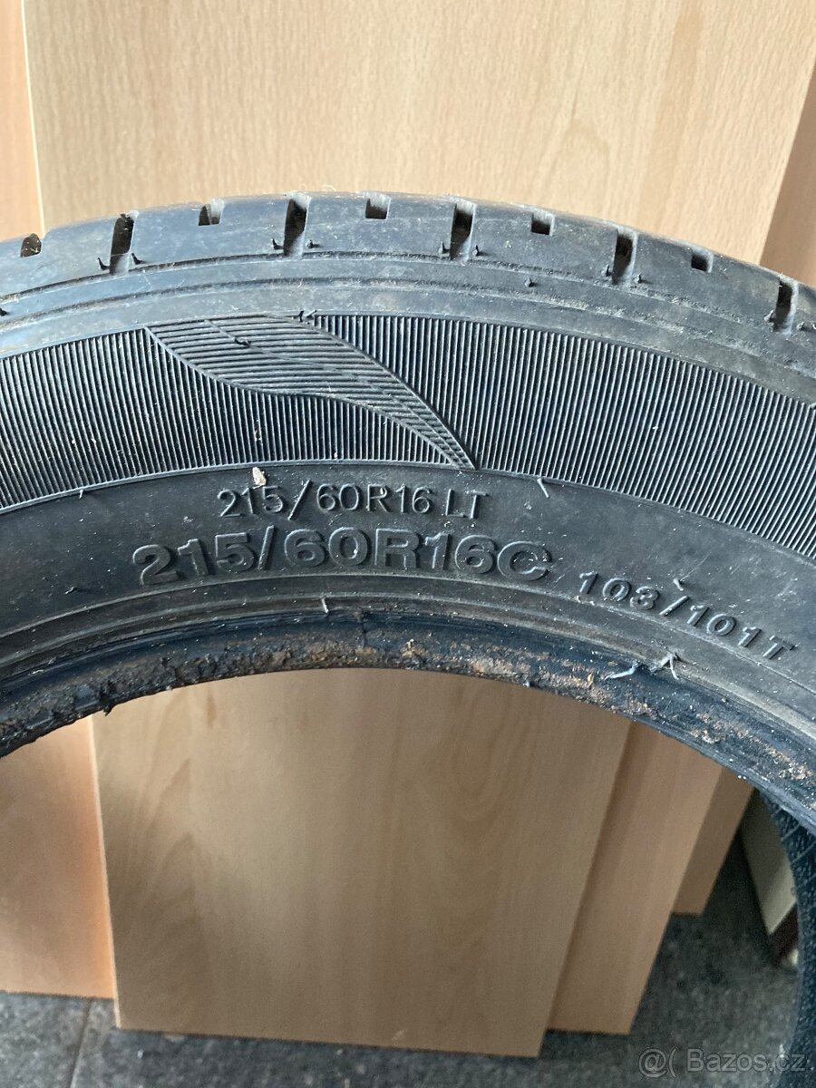 215/60 R16 C. Letní pneu 2 kusy - 2