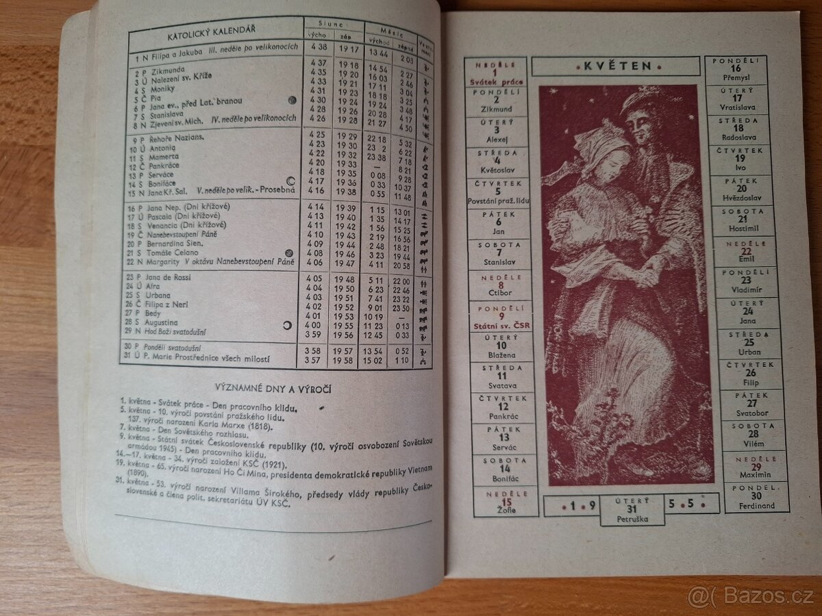Kalendář 1944 a 1955 - 2