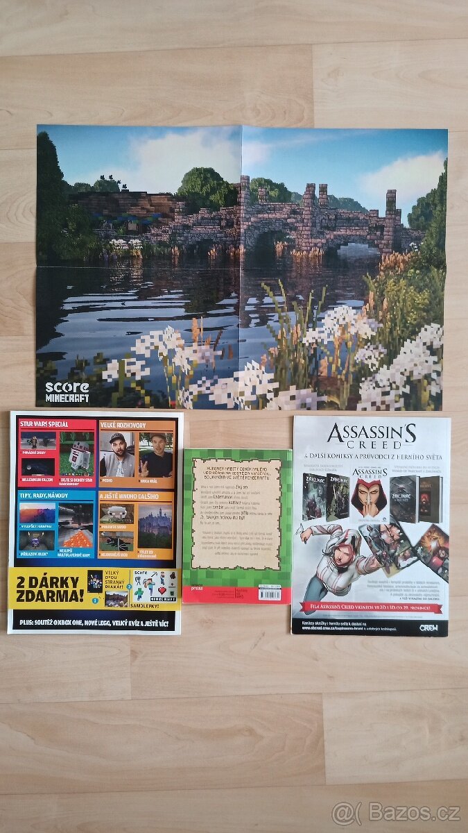 Deník malého Minecrafťáka+ 2 časopisy - 2