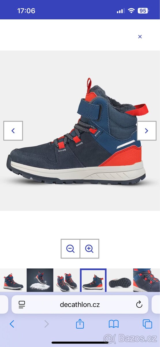 Dětské zimní boty vel.27 Quechua Decathlon zánovní - 2