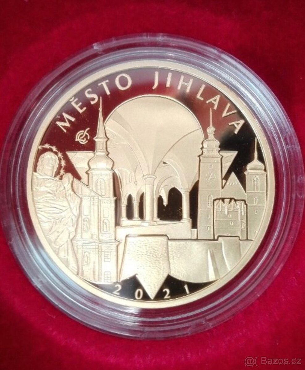 Zlato/ zlatá mince Město Jihlava 1/2oz - 2