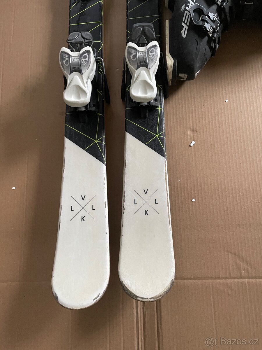 Univerzální lyže Volkl 130 cm + lyžáky Fischer 37-38 - 2