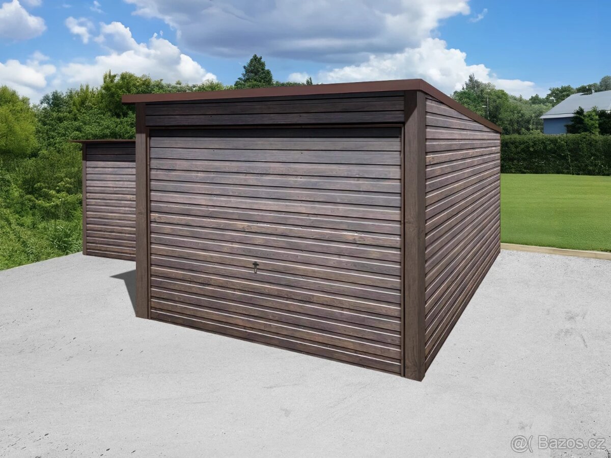 Plechová garáž 3x5 - 2