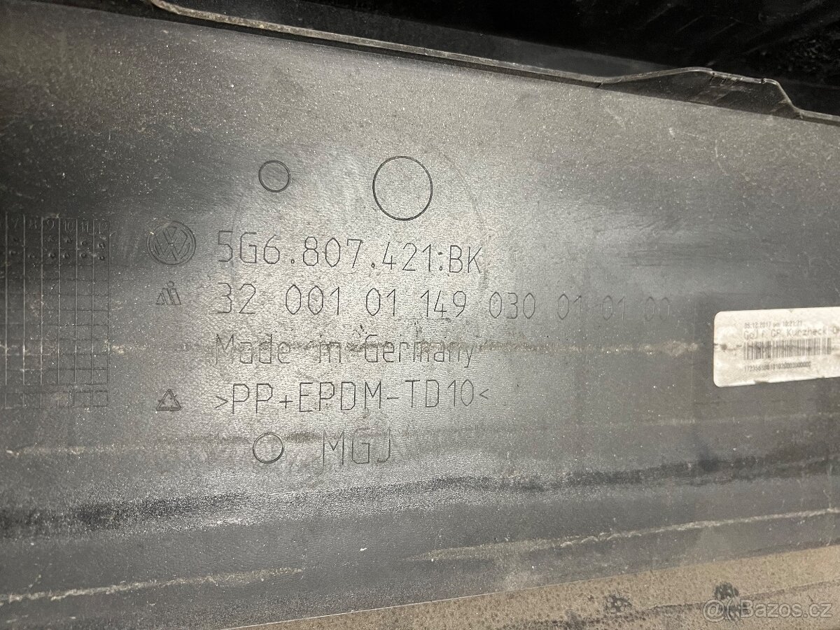 Zadní nárazník VW golf VII - 2