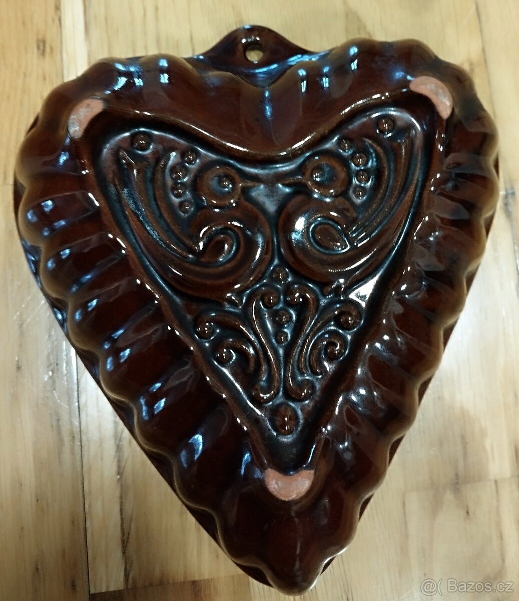 Keramická forma srdce - 2