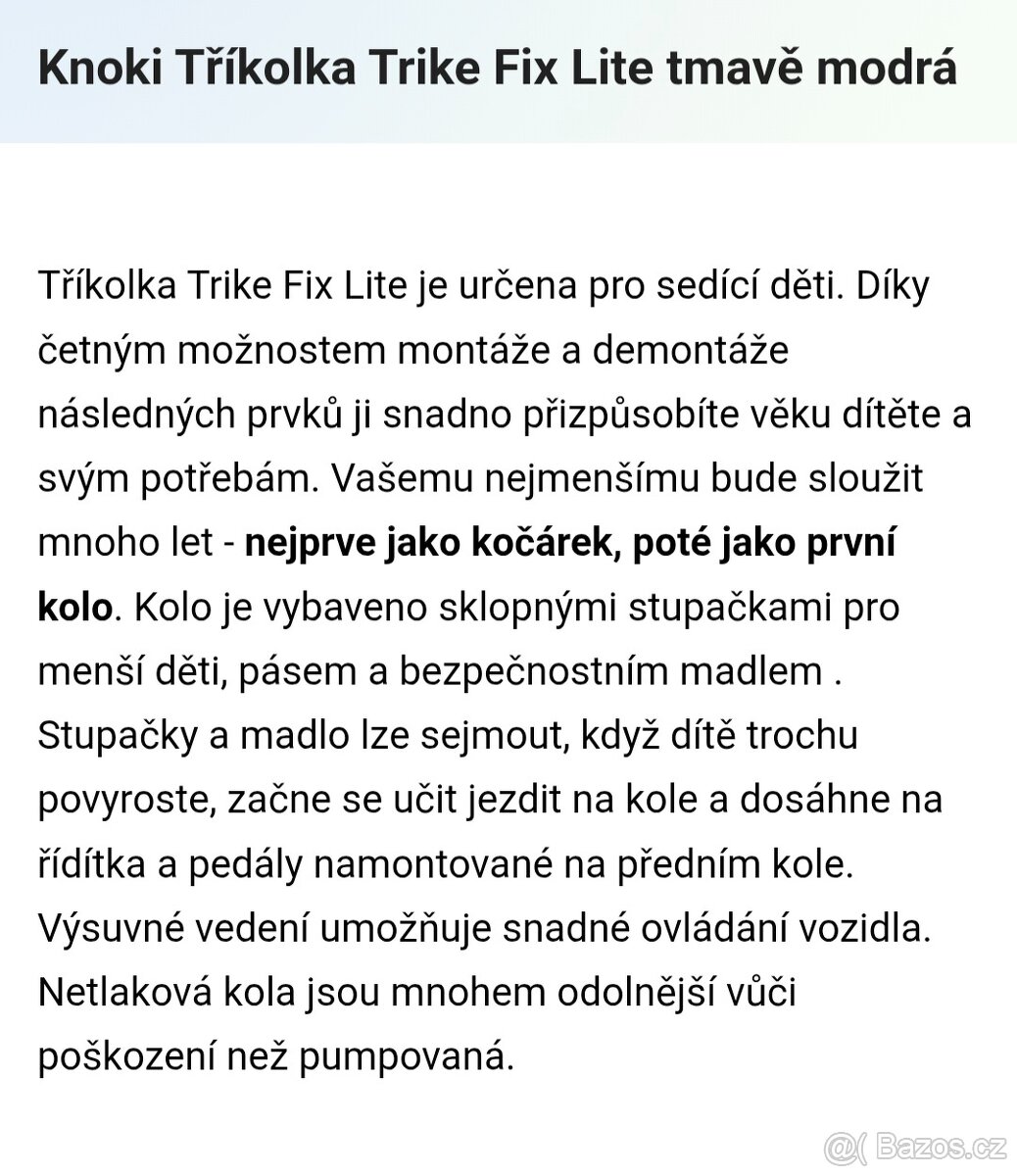 Odrážedla motorka + auto - 2