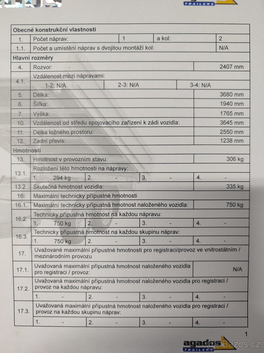 Přívěsný vozík - 2