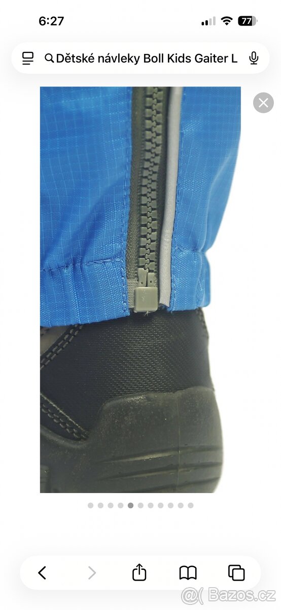 Prodám dětské návleky zn. Boll - modré - L - 2