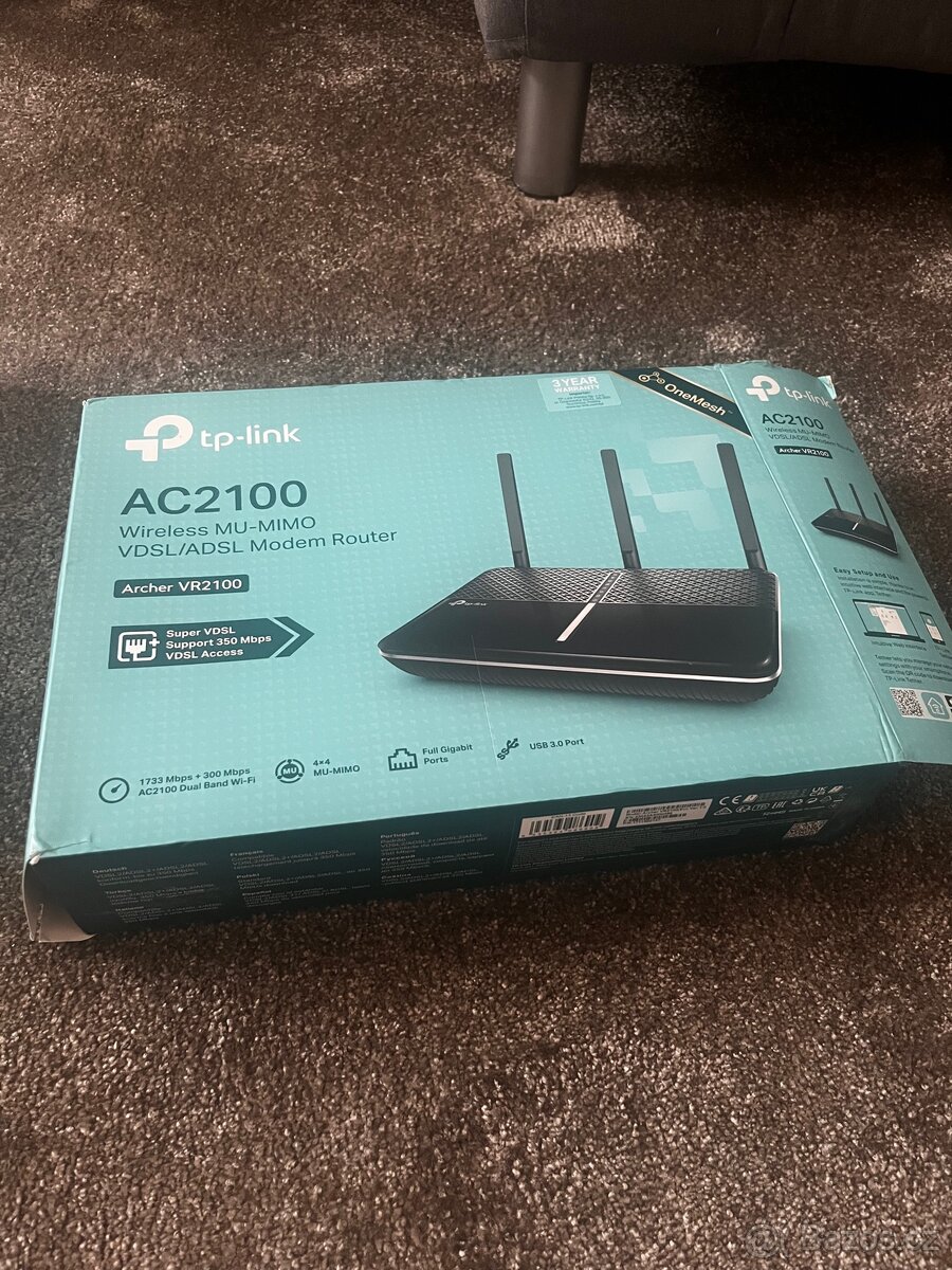 TP-Link Archer VR2100 VDSL/ADSL modem a router (AC2100) - 2