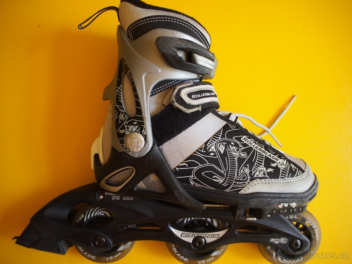 Inline brusle Rollerblade – šedo černé - 2