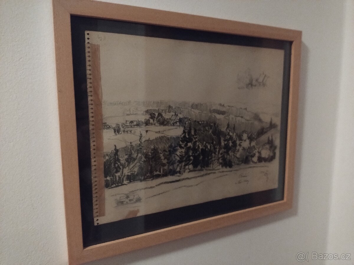 Boušín, pohled z Červená Hora - 2