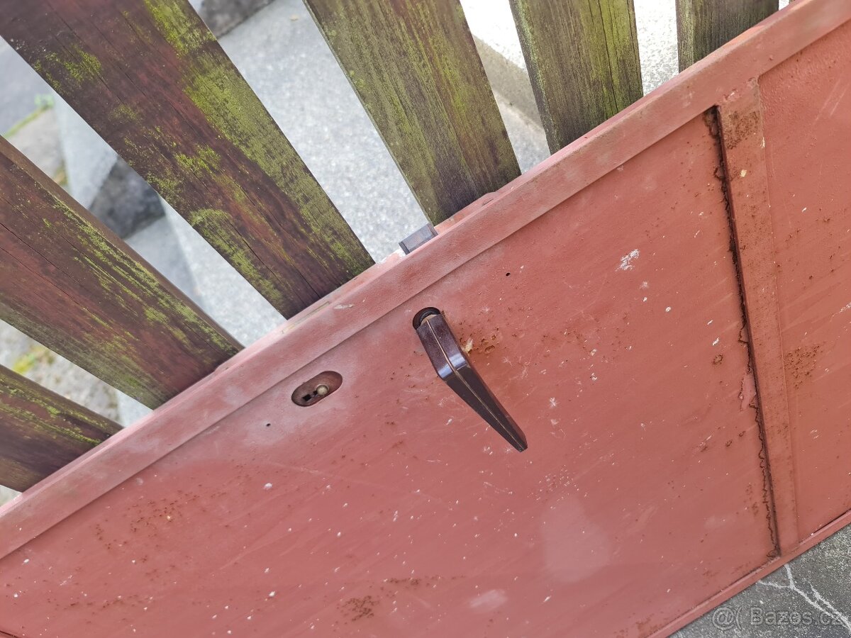 2x kovové protipožární dveře - 2