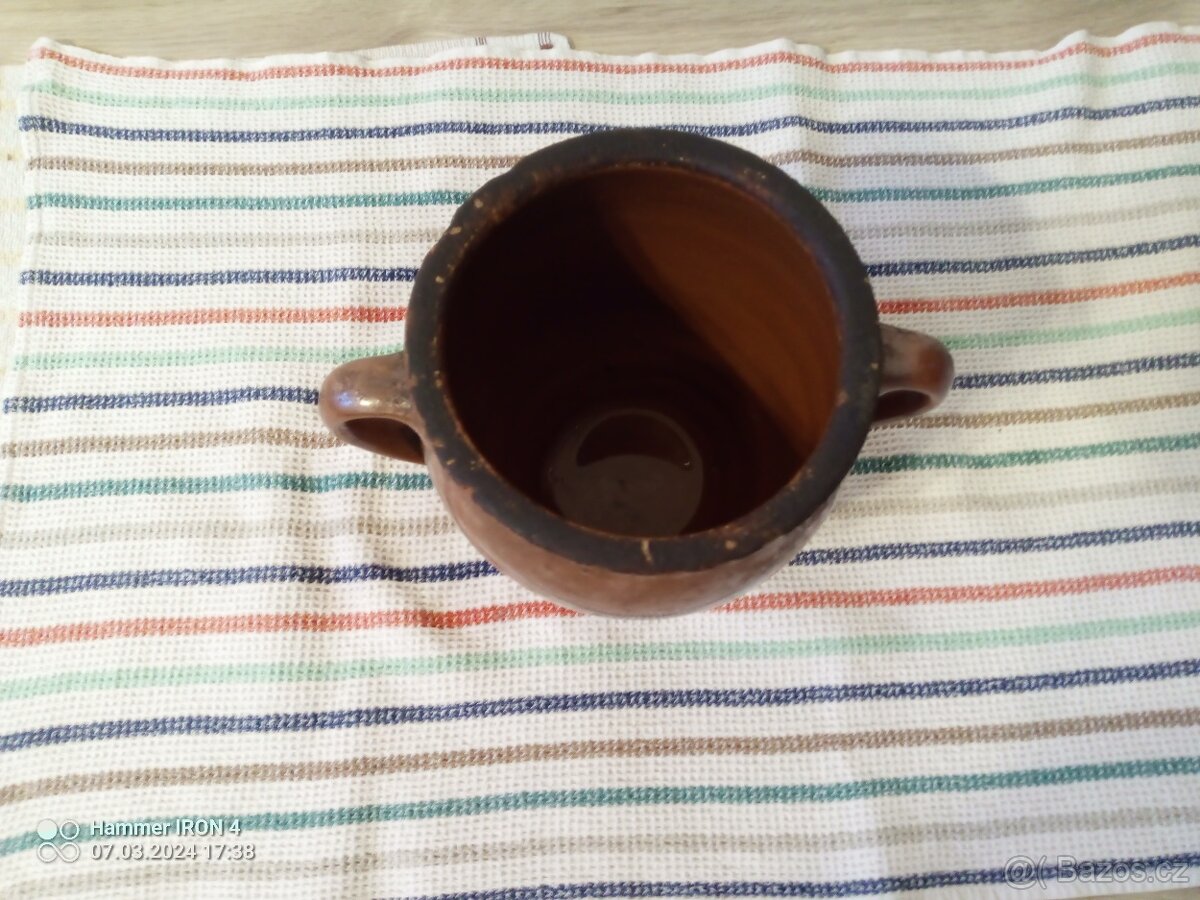 Keramická nádoba na sádlo , povidla atd. - 2