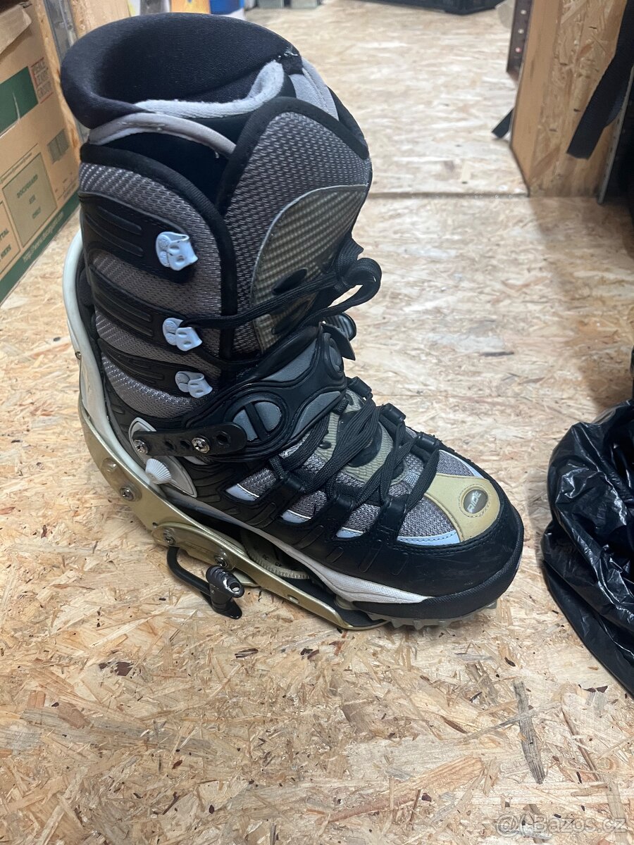 Snowboard vázání a boty Ride clicker - 2