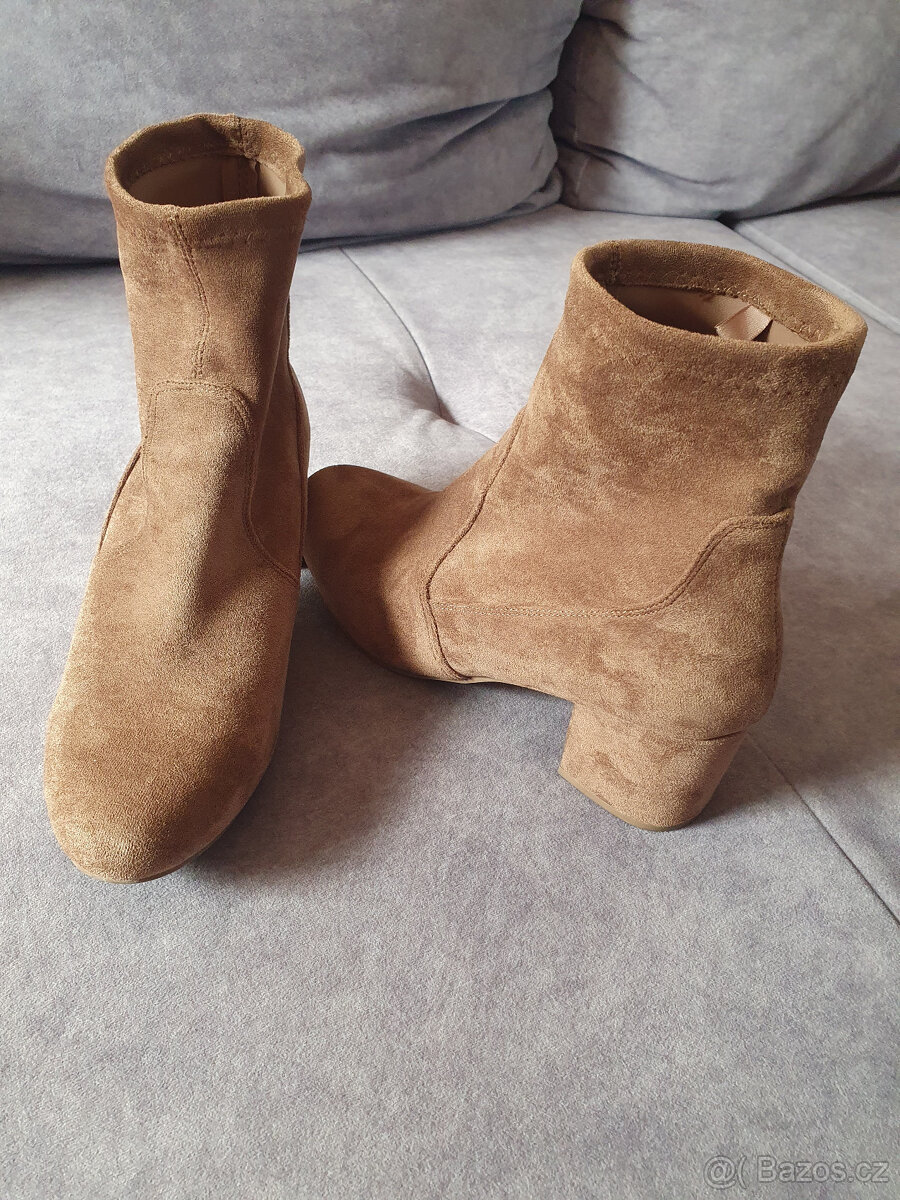 Amisu Dámské semišové kozačky vel. 39 - 2