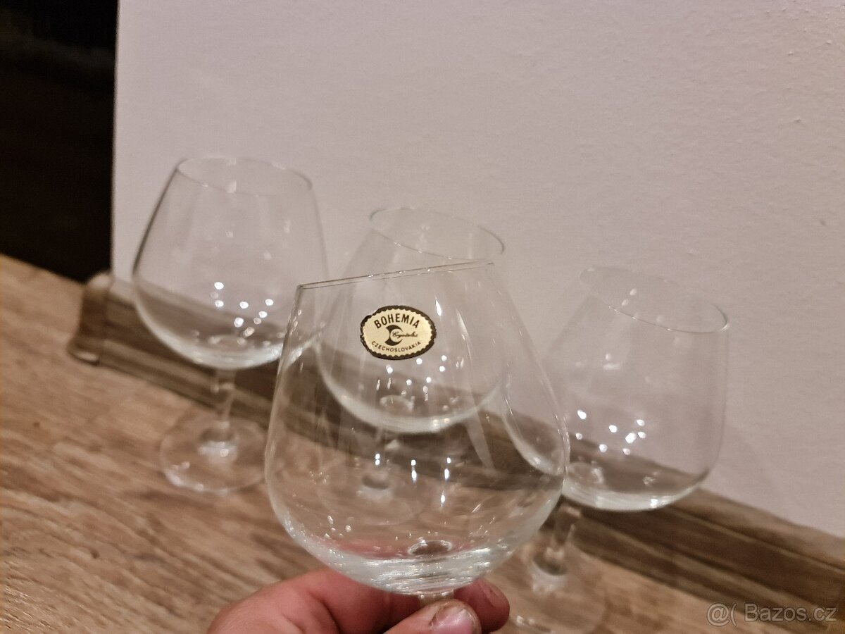 Skleničky skleněné, křišťálové, broušené - 2