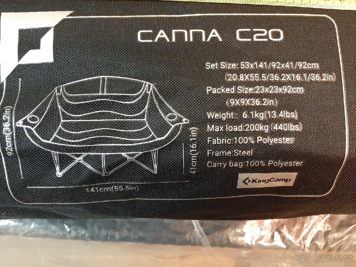 Kempingové křeslo pro 2 osoby - 2