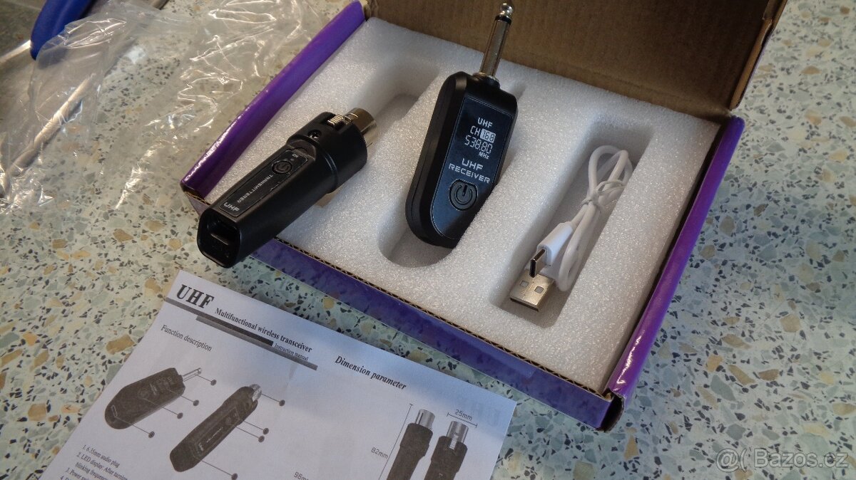 Bezdrátový vysílač a přijímač pro mikrofony - 2