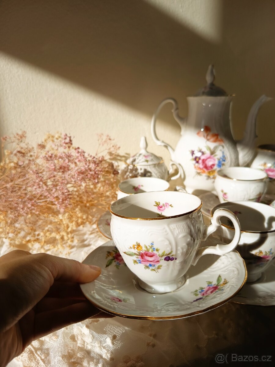 Čajový set Bernadotte Míšeňská růže - 2
