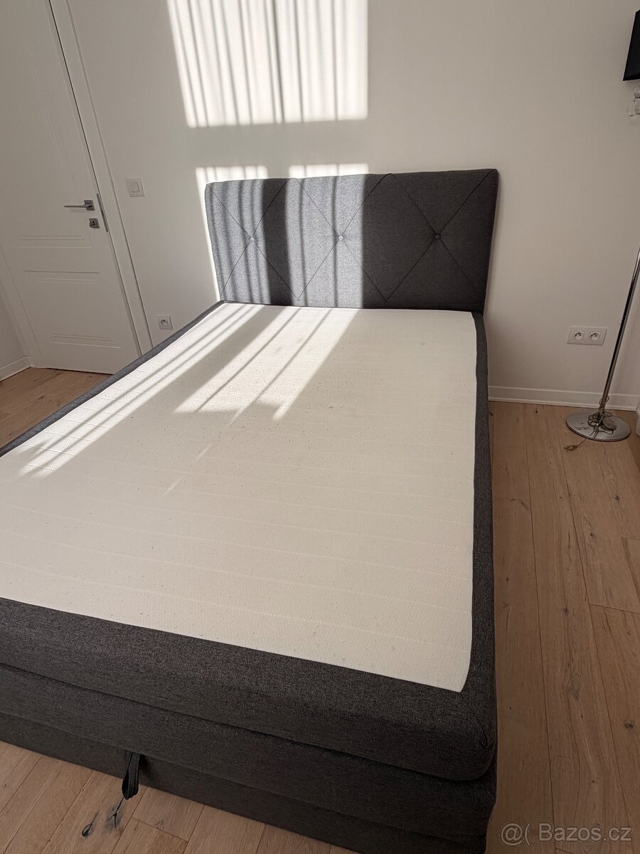Boxspring postel s úložným prostorem 140x200 - 2