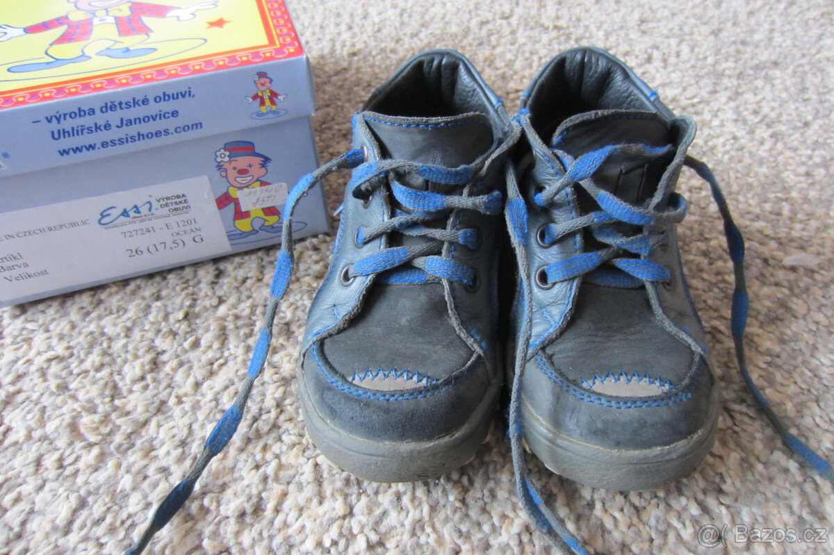 kožené, celoroční boty Essi č.26 - 2